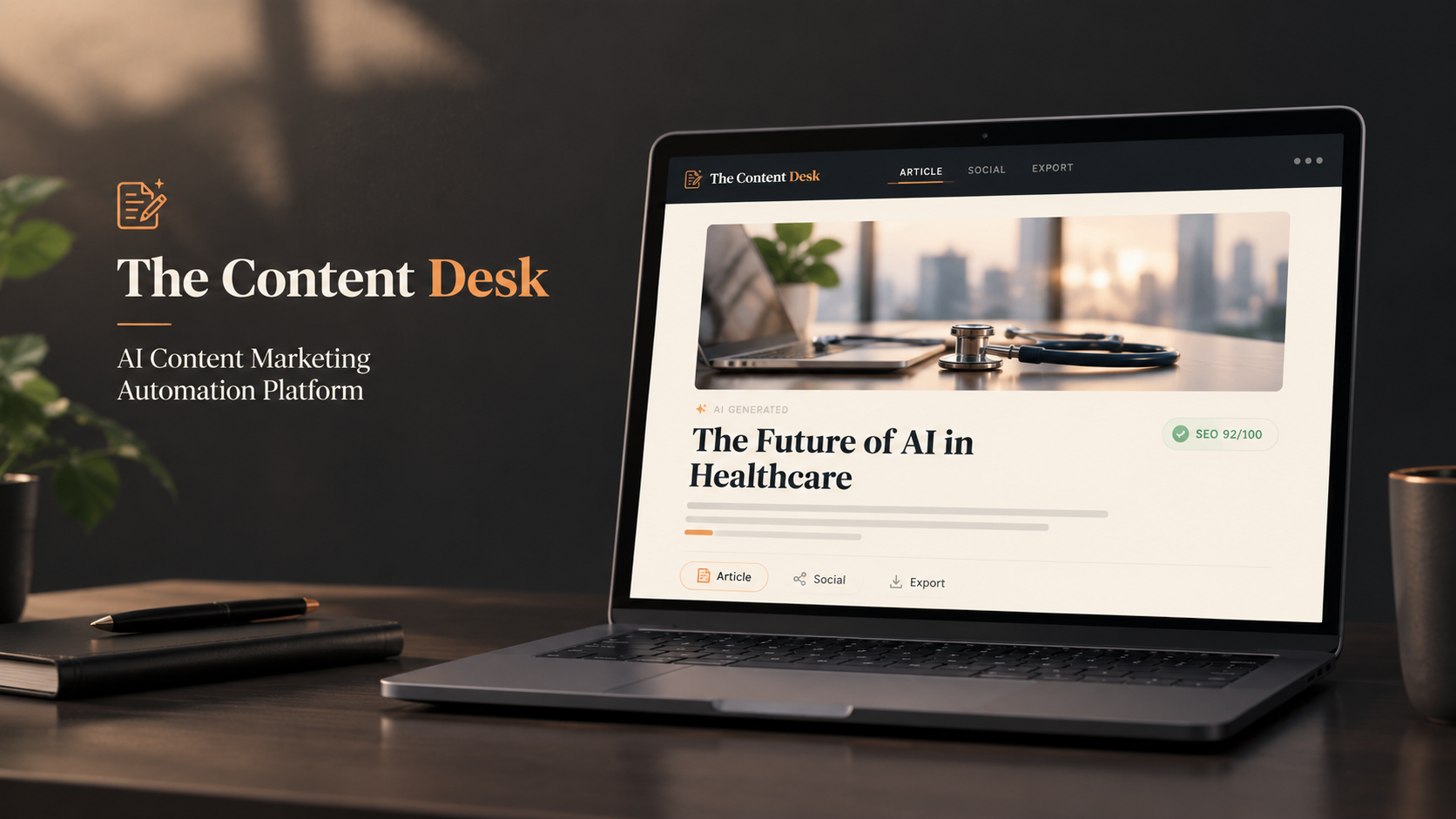 AI Content Marketing Platform project preview