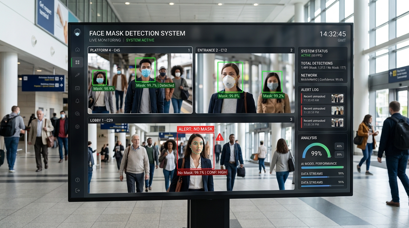 Face Mask Detection System project preview