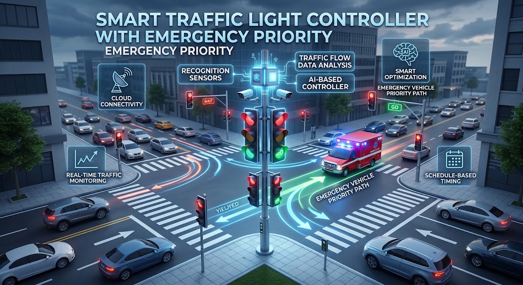 Smart Traffic Controller, Emergency Priority project preview